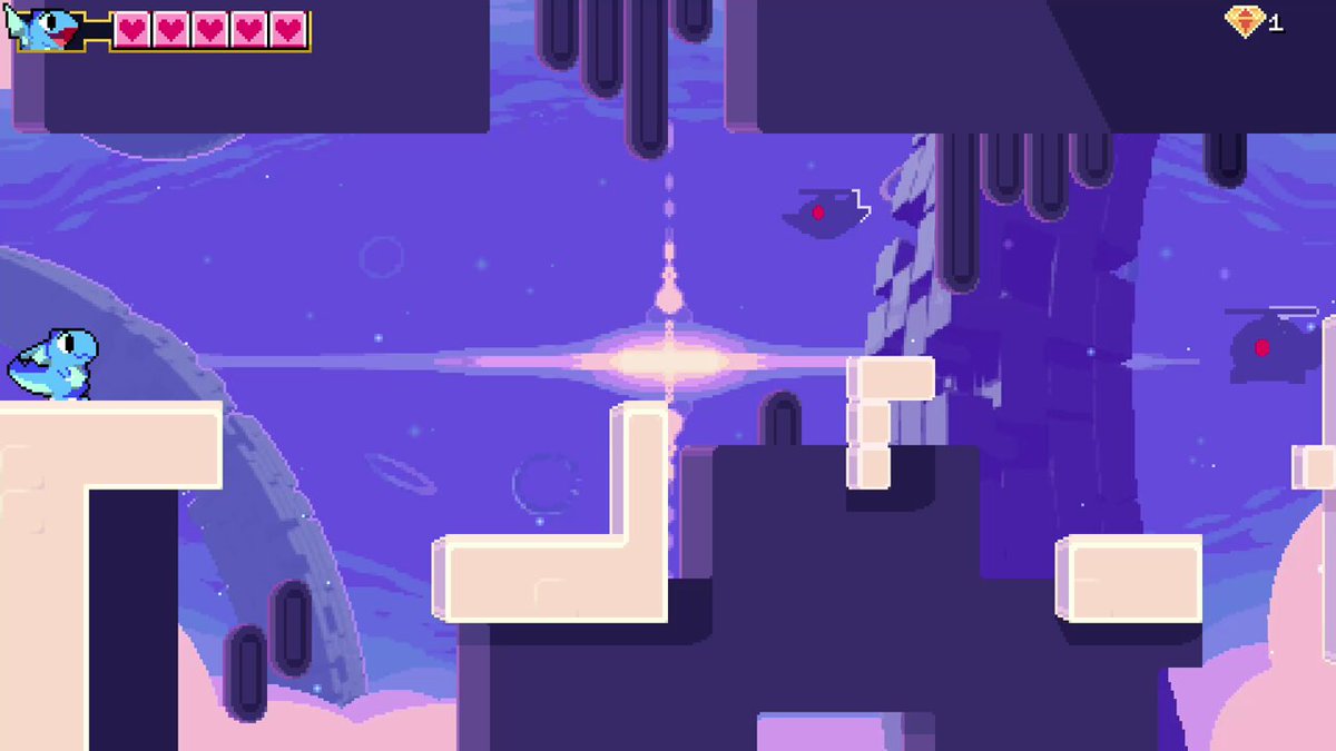 I gotta glide a little more carefully! #ScreenshotSaturday #pixelart #indiegame #gamedev #gaming