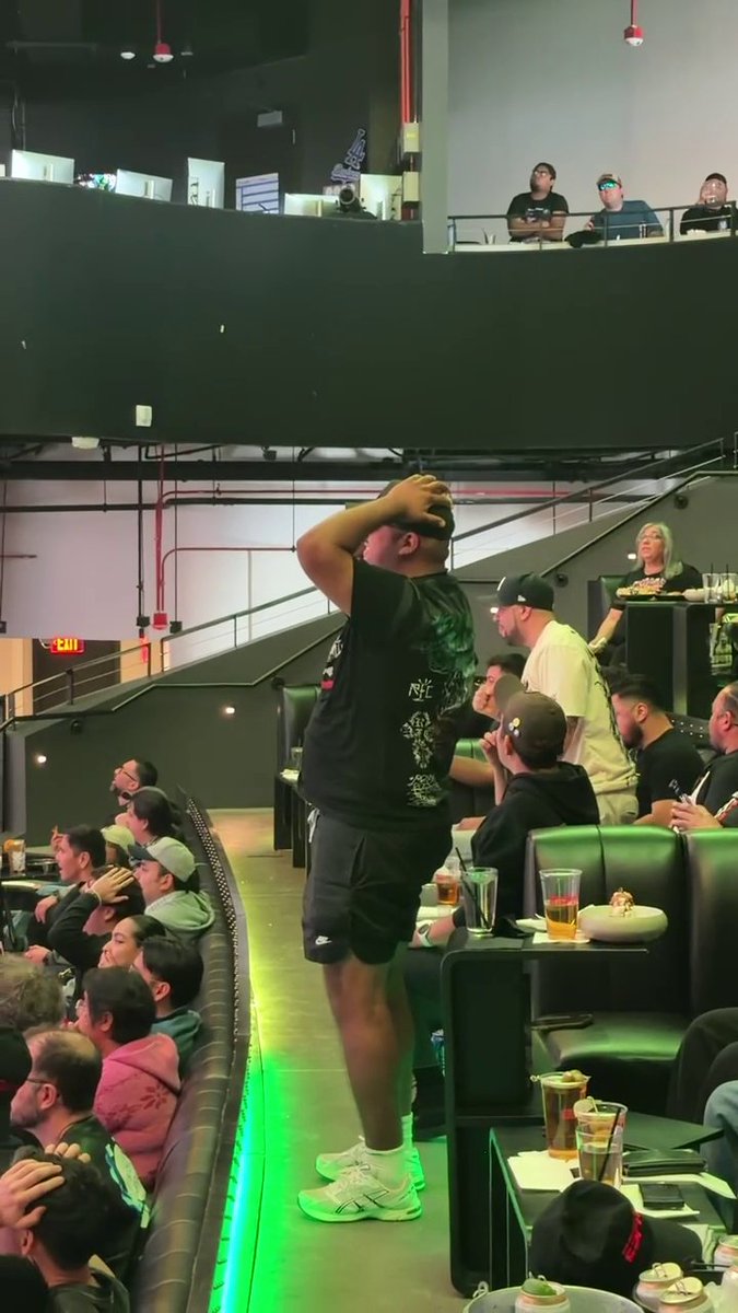 Wait for this fan's reaction to AJ Styles' loss at #RoyalRumble 🥺 📍 Cosm Los Angeles