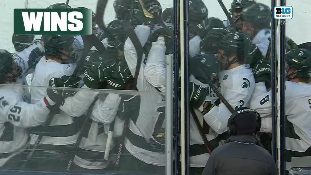 NO. 2 Michigan State Hockey DEFEATS NO. 5 PENN STATE IN OT AT BEAVER STADIUM 🚨