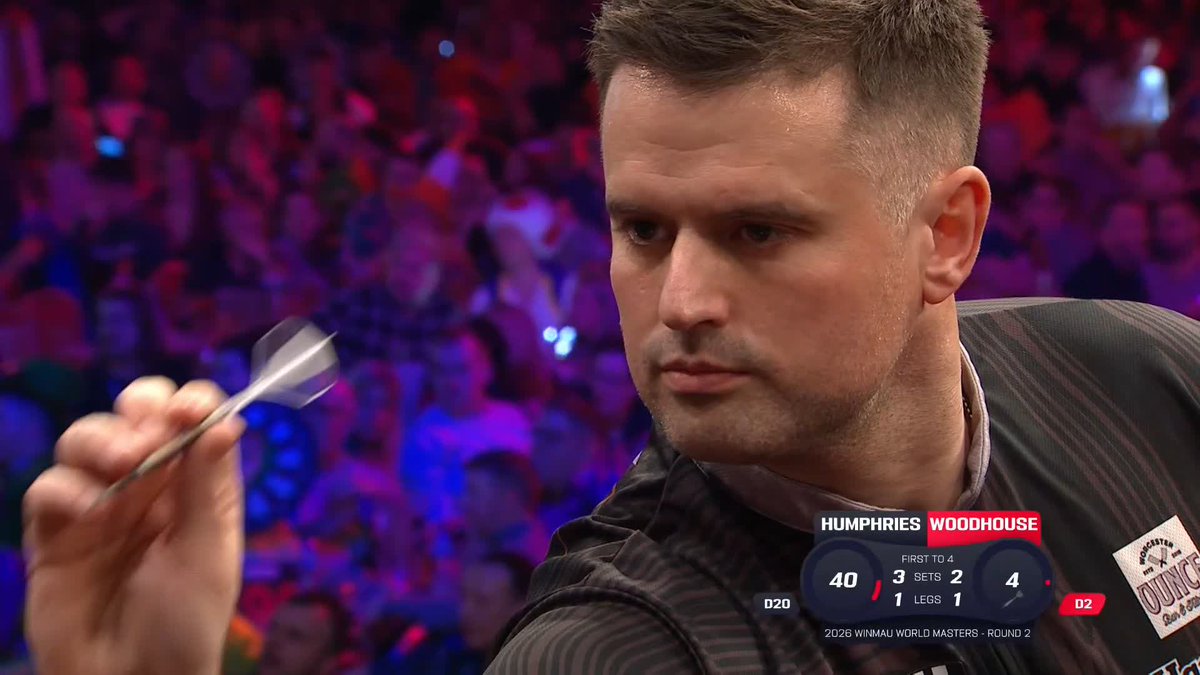 INSPIRED FROM WOODHOUSE! This is absolutely astonishing! Luke Woodhouse produces a staggering sixth set display to set up a fascinating finale against Humphries! 📺 #WinmauWorldMasters | R2