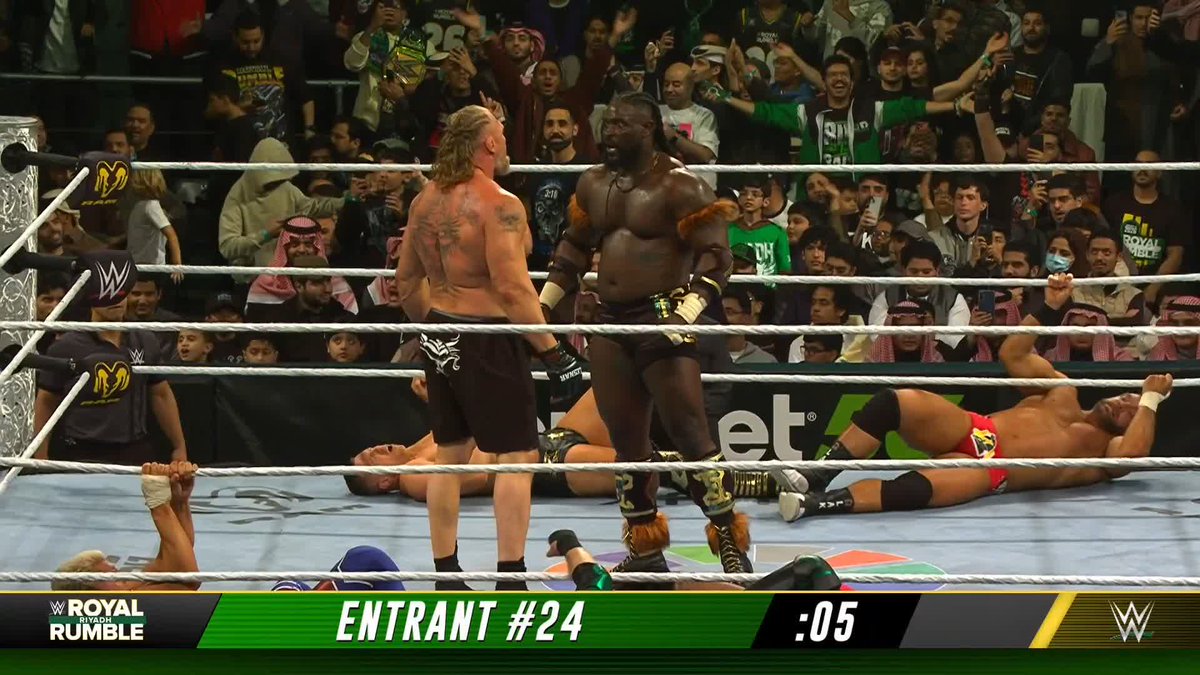 Brock Lesnar 👀 Oba Femi wwe