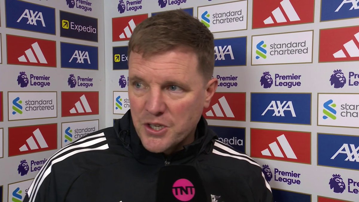 "It was a strong performance. 4-1 is hard on us" Eddie Howe speaks after Newcastle taste defeat at Anfield 🏟️ 🎙️ @julesbreach | 📺 TNT Sports &amp; discovery+ UK