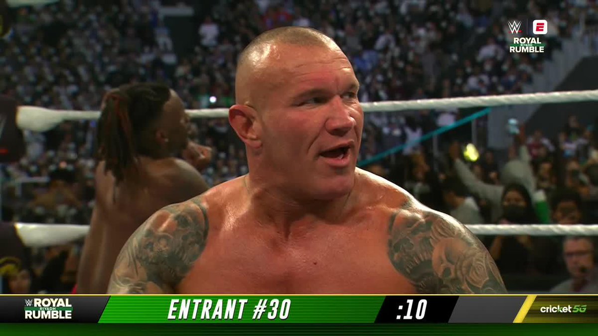 RKO OUTTA NOWHERE 🔥 #RoyalRumble LIVE on the ESPN app