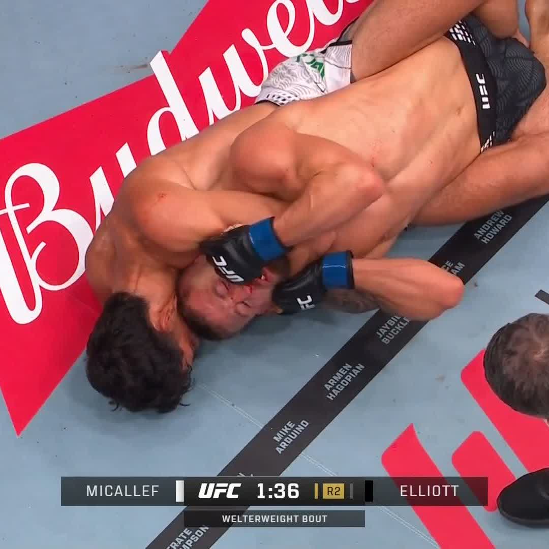JUST LIKE THAT 💥 Jonathan Micallef gets the submission victory in round two! #UFC325 [ LIVE on @ParamountPlus ]