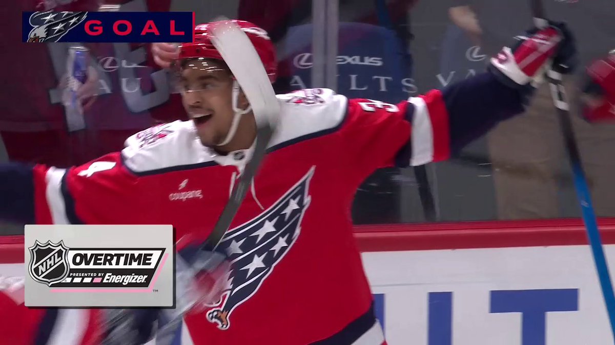 CAPITALS WIN 👏 Justin Sourdif scores in Energizer overtime for the first time in his career to complete the comeback!