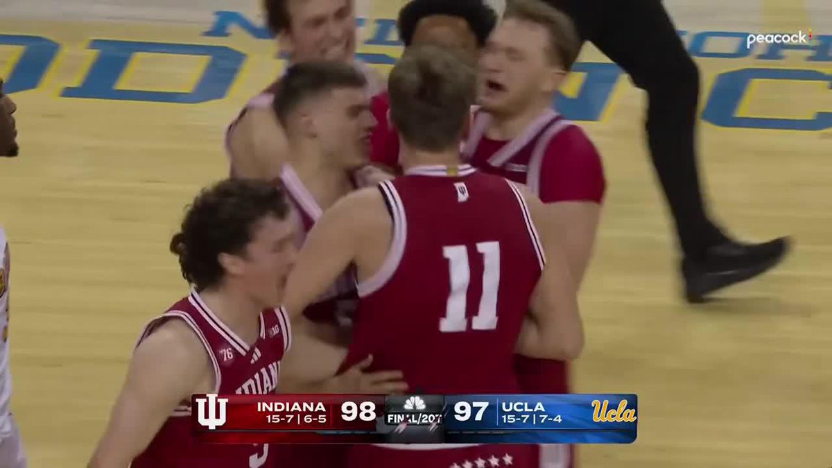 Hoosiers survive 😰 Indiana Basketball outlasts UCLA, 98-97, in 2OT.