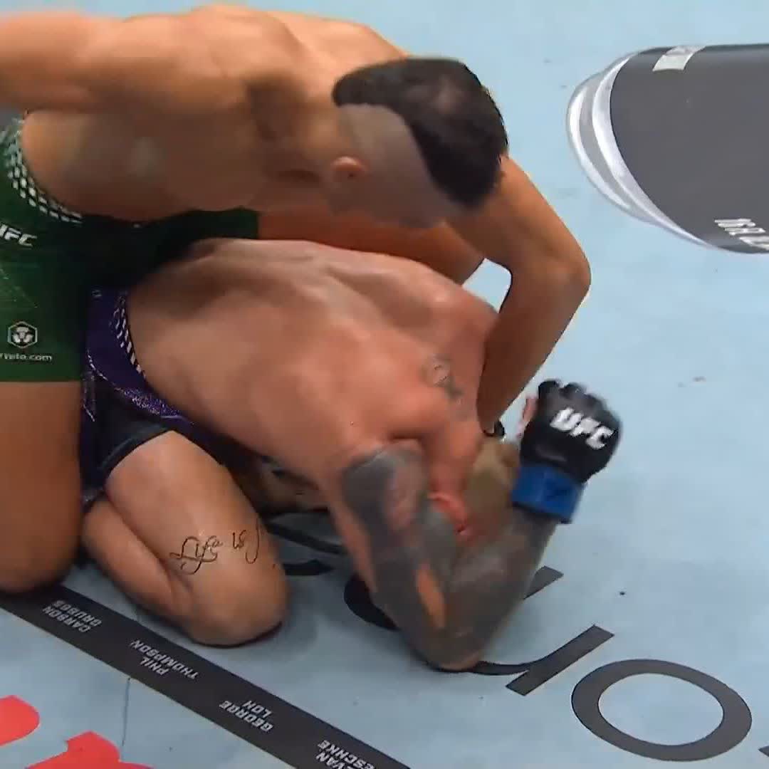Still undefeated 👏 @CamRowston gets the TKO victory in round two! #UFC325 [ LIVE on @ParamountPlus ]