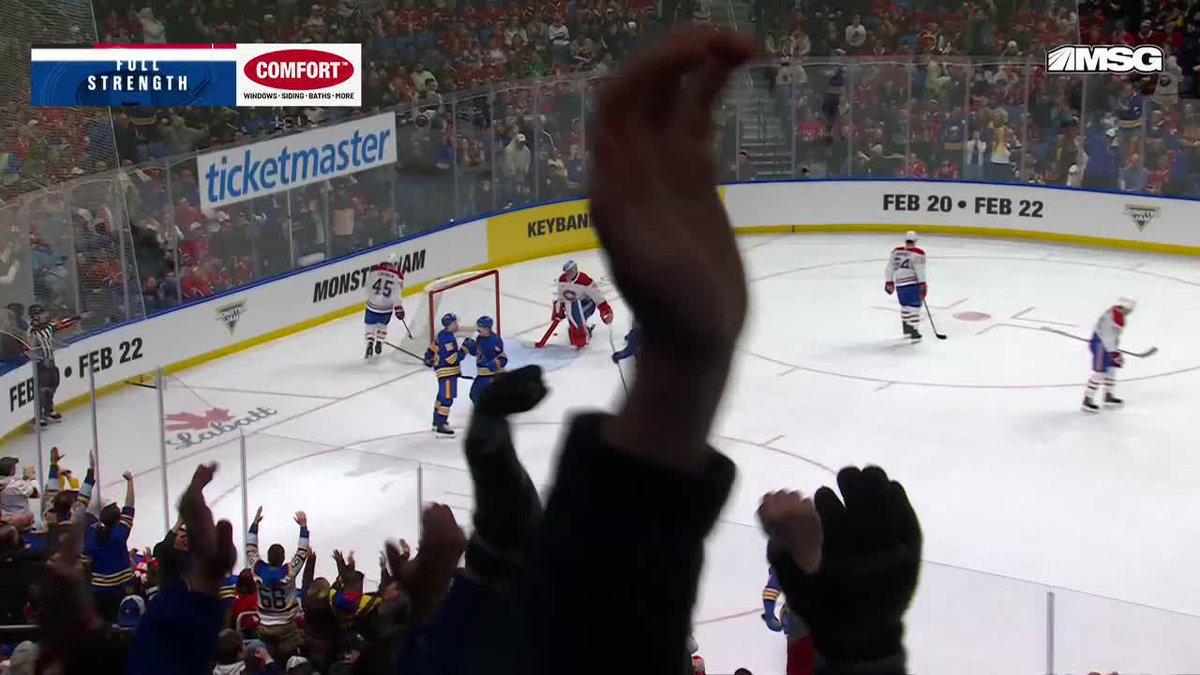 Scoring a goal with mom in the building is everything 🙌 #LetsGoBuffalo