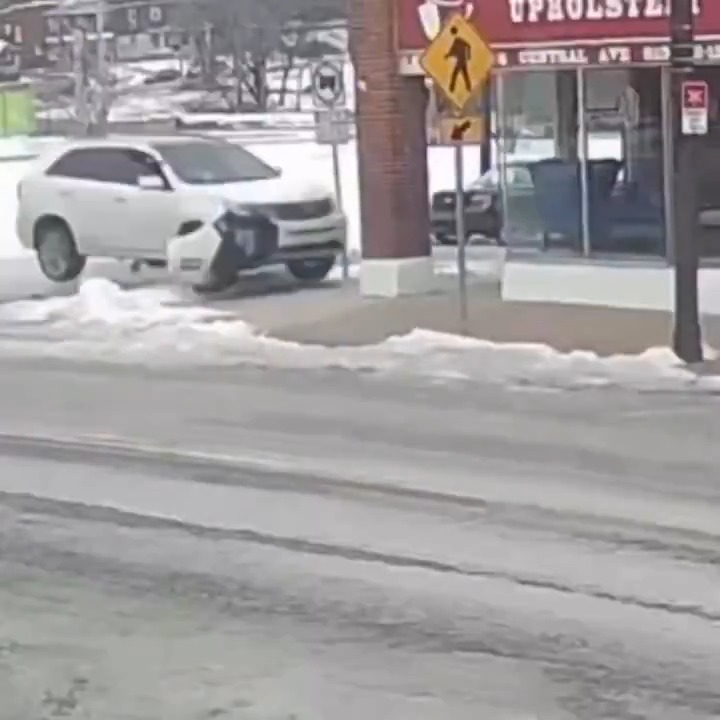 A driver drove their car right into Ramos Upholstery in Kansas City; likely due to the snow/ice conditions on the road and speed. The driver was injured but expected to live. Ramos Upholstery is back open to the public. Drive accordingly.... #CityLife #driving #ice #crash #KansasCity #fail #kia #urban #snow