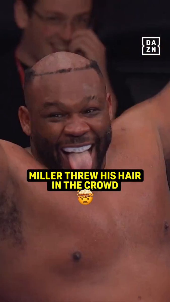 Jarrell Miller just tossed his toupee in the crowd 🤣 🎟️ Buy RING 6 NOW HERE --> #RING6 | Teofimo Lopez vs Shakur Stevenson | LIVE NOW | Exclusively on DAZN | @RingMagazine