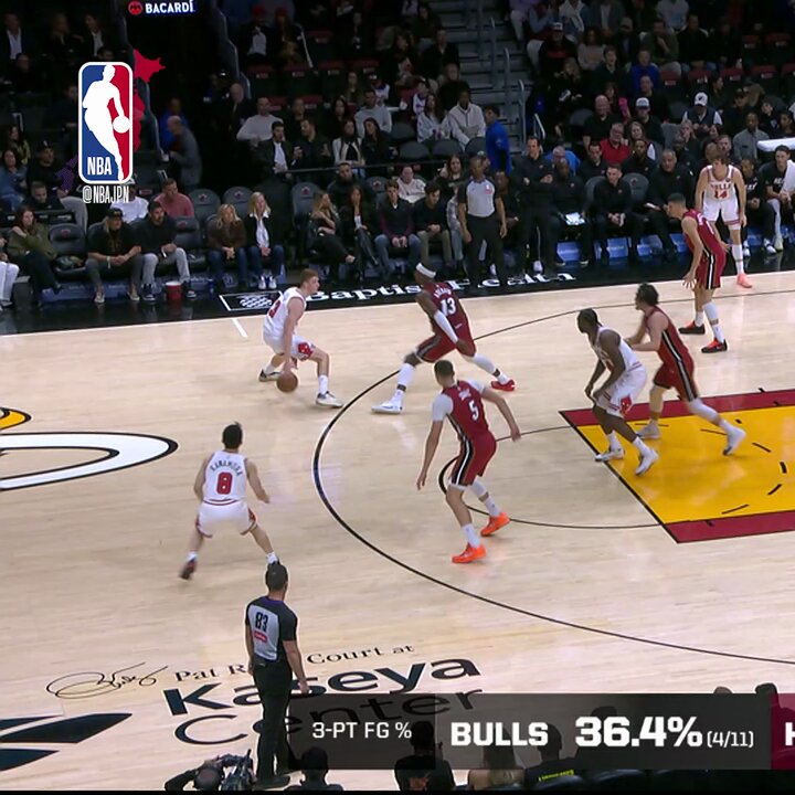 #河村勇輝 第1Q途中から出場🔥 NBAでもさっそく華麗なアシストを披露👀 #YukiKawamura #SeeRed Chicago Bulls #NBAHighlight #NBAJPN