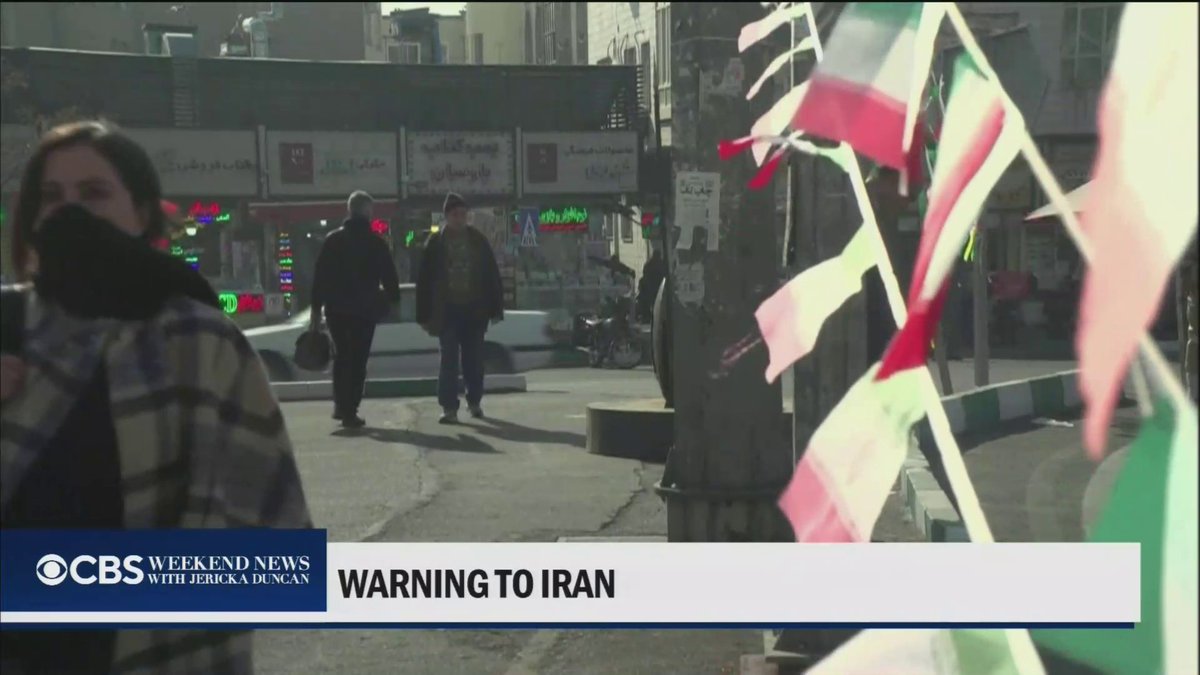 The U.S. military is warning against "unsafe and unprofessional behavior," after Iran said it would be starting live fire drills in the Strait of Hormuz this weekend as tensions in the region rise. Haley Ott reports.
