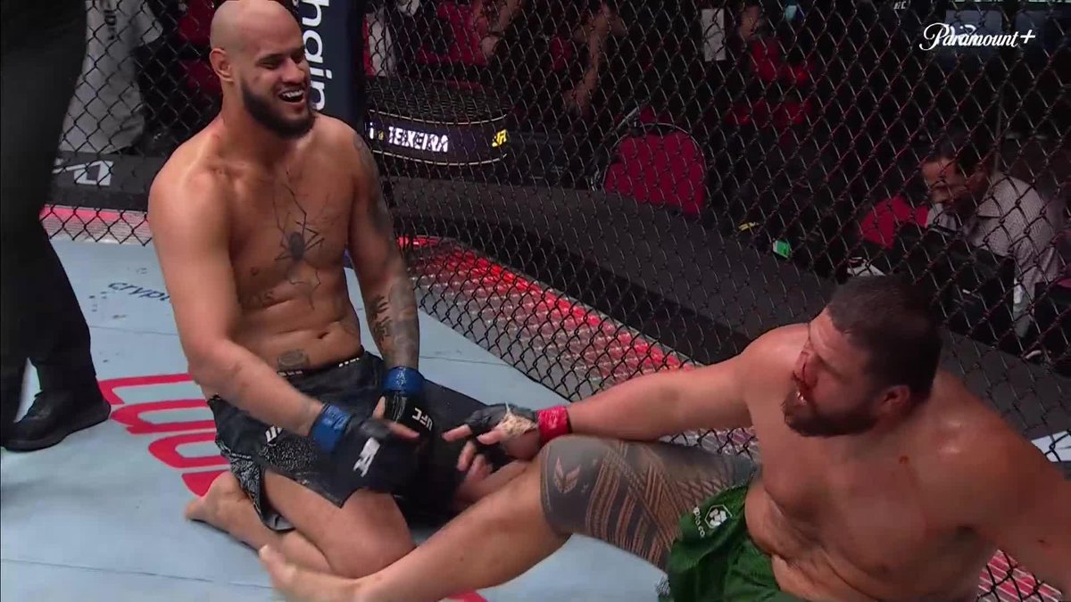 3R戦い切って満身創痍のタリソン・ テイシェイラとタイ・ トゥイバサ…！ #UFC