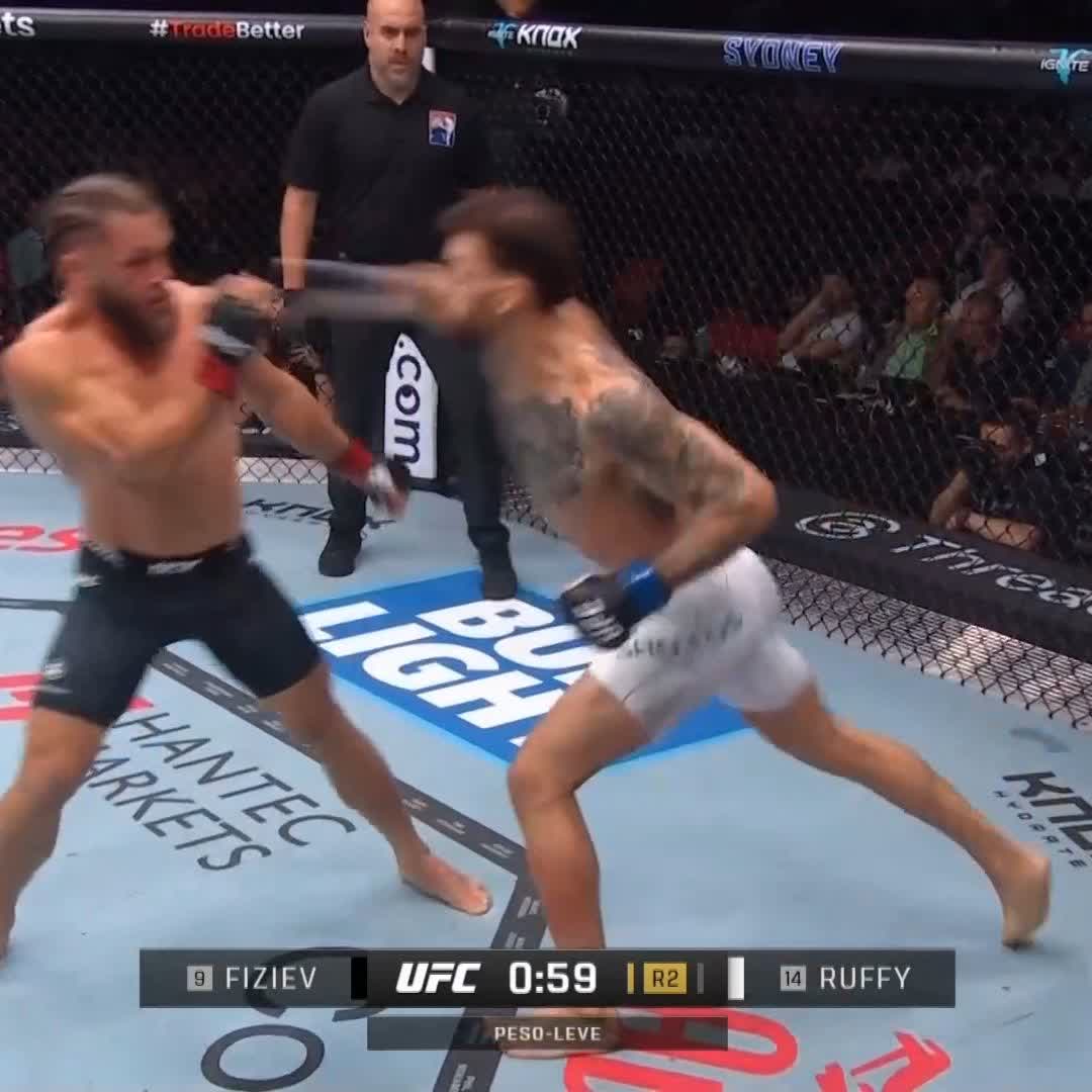 🚨Maurício Ruffy vence Rafael Fiziev por nocaute no UFC 325! • A vitória veio no final do 2º round, durante o evento realizado na Austrália.