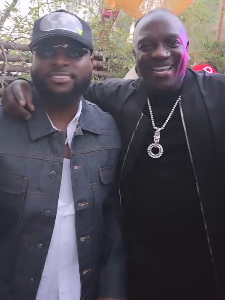 Davido and Legendary Akon at the Grammy YouTube Party LA.
