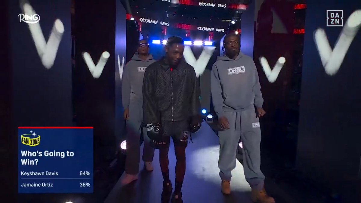 Keyshawn Davis makes his way to the ring 😤 🎟️ Buy RING 6 NOW HERE --> #RING6 | Teofimo Lopez vs Shakur Stevenson | LIVE NOW | Exclusively on DAZN | @RingMagazine