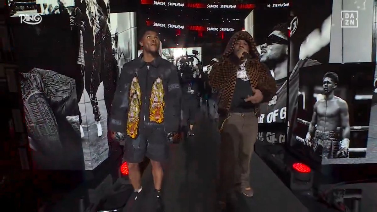 Shakur makes his way to the ring 🔥 Buy RING 6 NOW HERE --> #RING6 | Teofimo Lopez vs Shakur Stevenson | LIVE NOW | Exclusively on DAZN | @RingMagazine