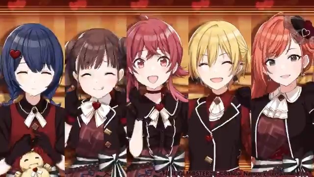 【復刻ドルチェチョッコラータ衣装チケット5枚付きパッケージ】 2023年のバレンタイン衣装「ドルチェチョッコラータ」を着た放課後クライマックスガールズのみなさんの思い出アピール演出をもう一度ご紹介しますね~ とっても可愛いので、ぜひ見てくださいね♪ #シャニマス #idolmaster