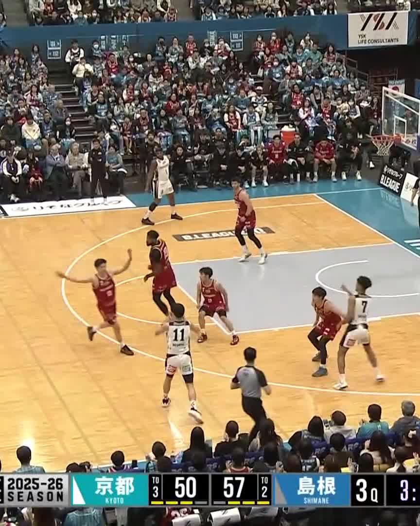 すり抜けて〜⛹️♂️💨💥 攻撃を牽引する #納見悠仁 📡配信中🏀 #島根スサノオマジック
