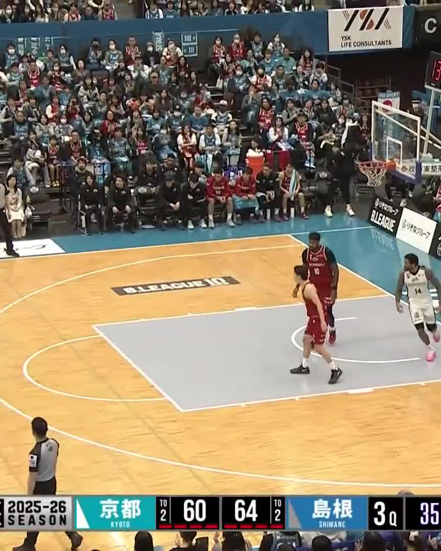 ここでハマの👌👌👌😍 #白濱僚祐 📡配信中🏀 #島根スサノオマジック
