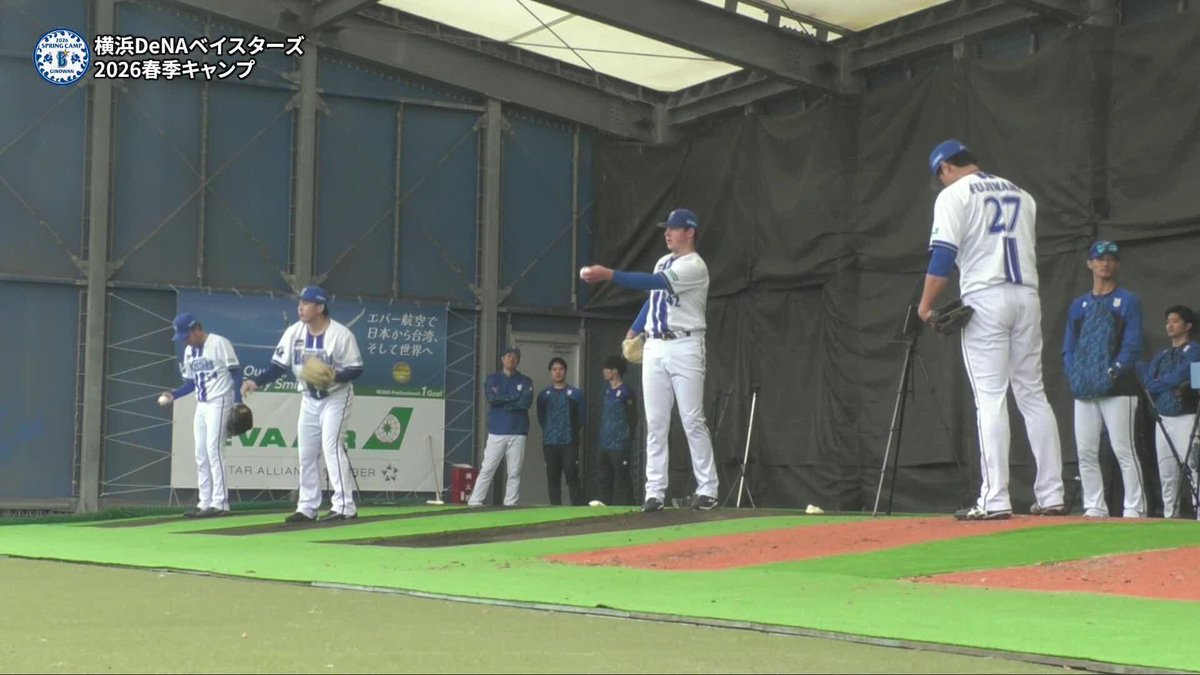 新戦力が熱投 193cm長身左腕 オースティン・コックスも初ブルペン 🌸DeNA春季キャンプ #baystars #だったらDAZN