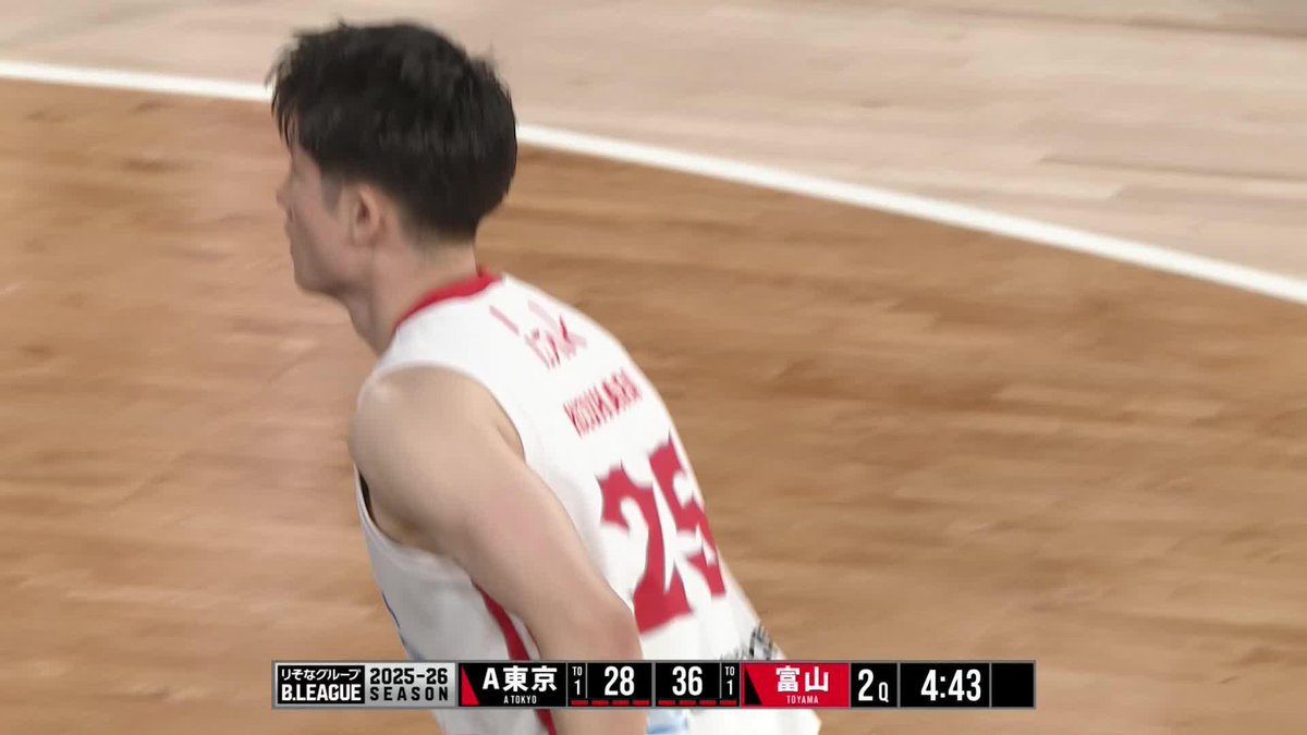 ボールを奪って一瞬で！ 富山#25 葛原がスティールから速攻！ 葛原大智(Daichi Kuzuhara) 富山グラウジーズ 📡バスケットLIVEで生配信中 #Bリーグ #りそなグループ