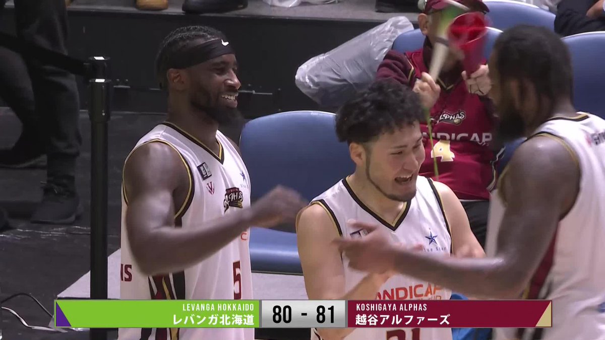 越谷が東地区首位・北海道をアウェーで撃破！ 北海道のホーム連勝記録は13でストップ！ 越谷アルファーズ #Bリーグ #りそなグループ