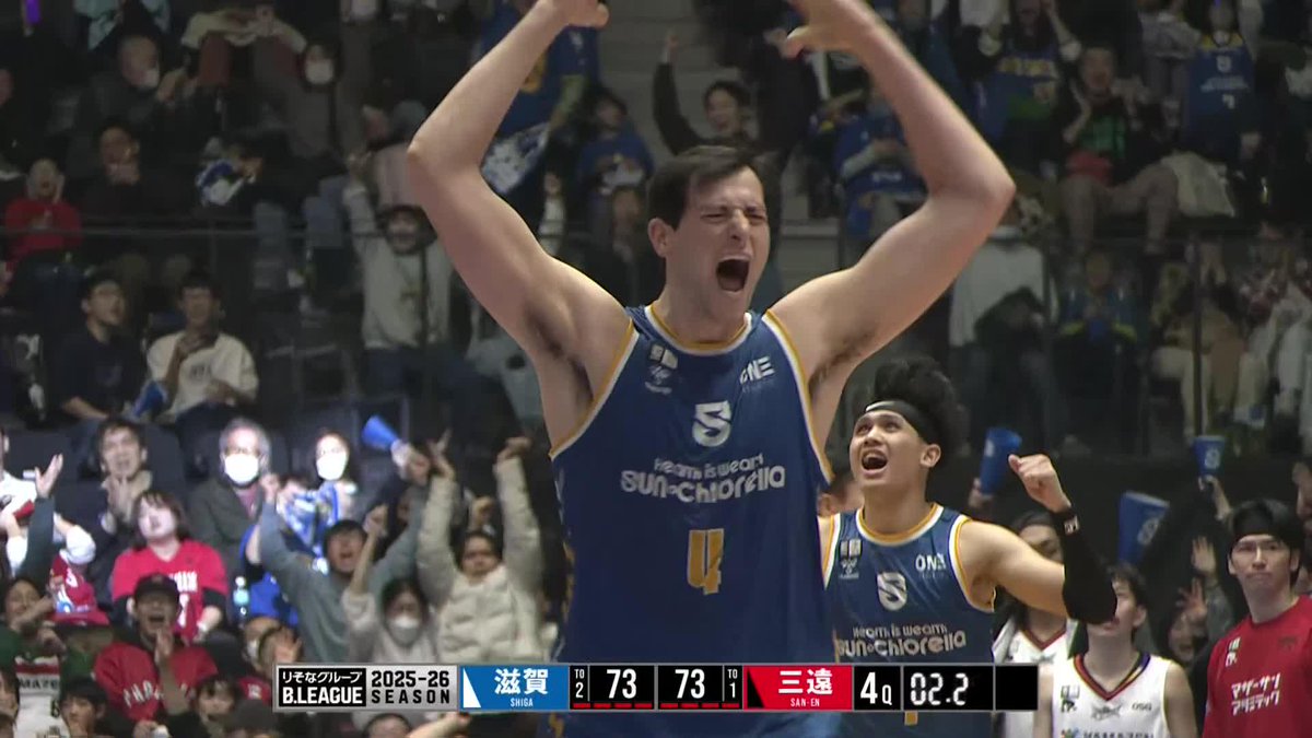 滋賀レイクス、9連敗のトンネルからついに脱出!!! 試合を決めたのは#4 クリーナーの3Pシュート! 2026年初勝利に湧く滋賀ダイハツアリーナ🙌 Ryan Kriener 滋賀レイクス SHIGA LAKES #Bリーグ #りそなグループ