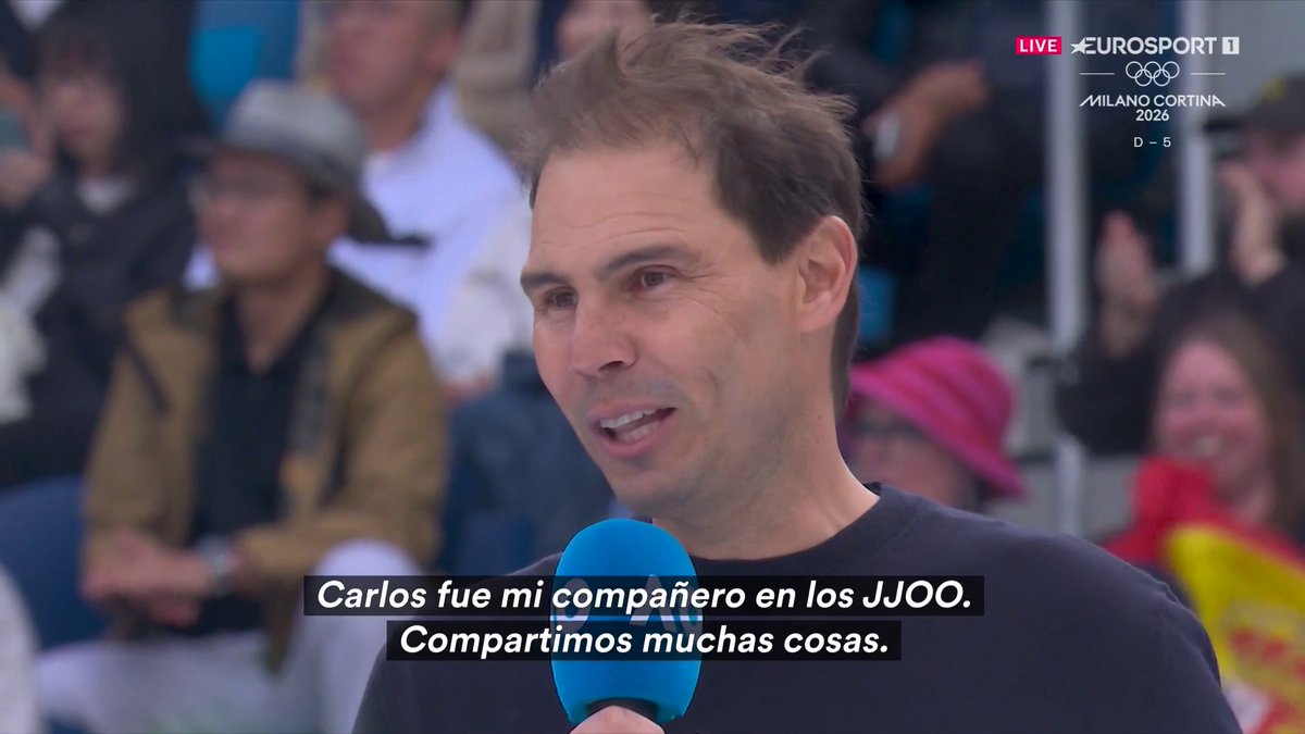 La 'porra' de @rafaelnadal sobre la final Alcaraz-Djokovic. #AusOpen #AO26