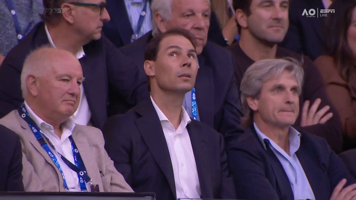 A couple tennis legends taking in the men's #AusOpen final!