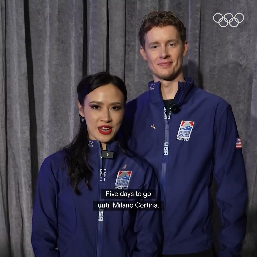 5 DAYS TO GO… until the figure skating action begins! ⛸️ Ice dancers Madison Chock &amp; Evan Bates are aiming for the podium at the Olympic Winter Games #MilanoCortina2026, and we can't wait to see them compete! #Olympics I Madison Chock I Evan Bates I ISU Figure Skating