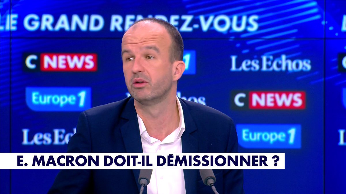 Manuel Bompard sur les critiques de Donald Trump sur Emmanuel Macron : «Je n'accepte pas, même si je suis en désaccord avec lui, qu'on critique le président de mon pays dans ces termes-là » dans #LeGrandRDV