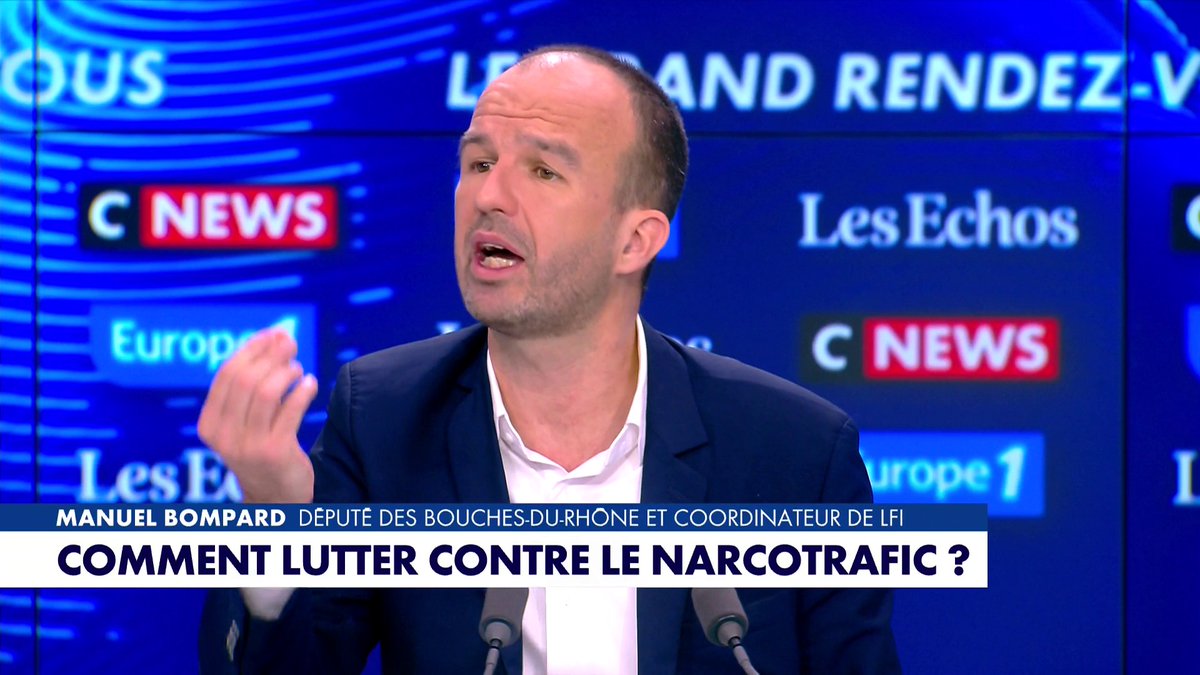 Manuel Bompard demande la légalisation du cannabis : «Vous concentrez les moyens sur le démantèlement du réseau plutôt que sur le petit consommateur» dans #LeGrandRDV