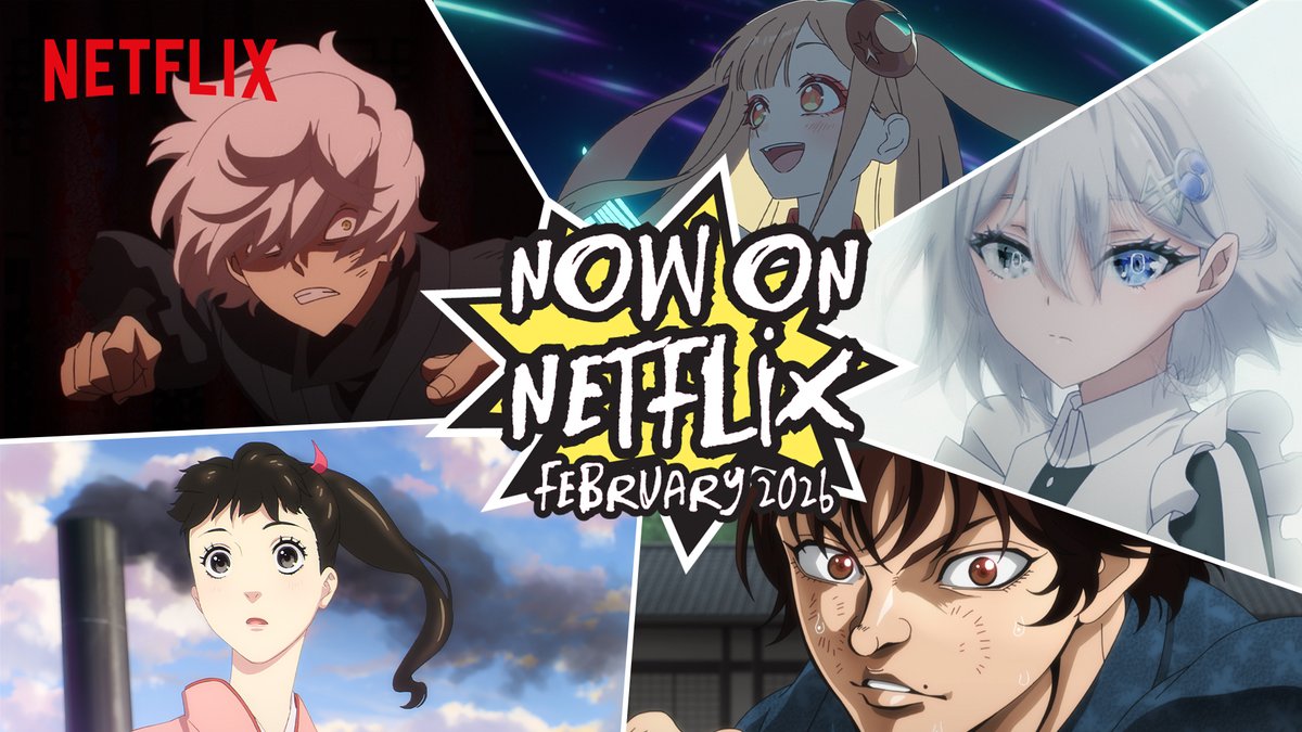 Romance? Fierce fights? Death games? That's what makes up our February lineup! 👊 BAKI-DOU: The Invincible Samurai 🪷 Hell's Paradise: Jigokuraku Season 2 🔪 SHIBOYUGI: Playing Death Games to Put Food on the Table 🎨 Love Through a Prism 🌙 Cosmic Princess Kaguya!