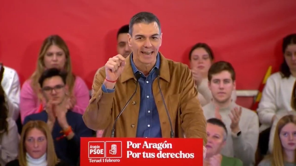 En Aragón hay dos modelos. El del PP y VOX y el del PSOE y Pilar Alegría. Aragón no necesita ni los insultos ni la soberbia de Azcón, ni la misoginia y el odio de Abascal. Necesita ALEGRÍA.