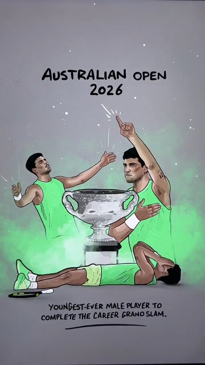 Sometimes, dreams really do come true ๐ฅบ Carlos Alcaraz has won it all! ๐