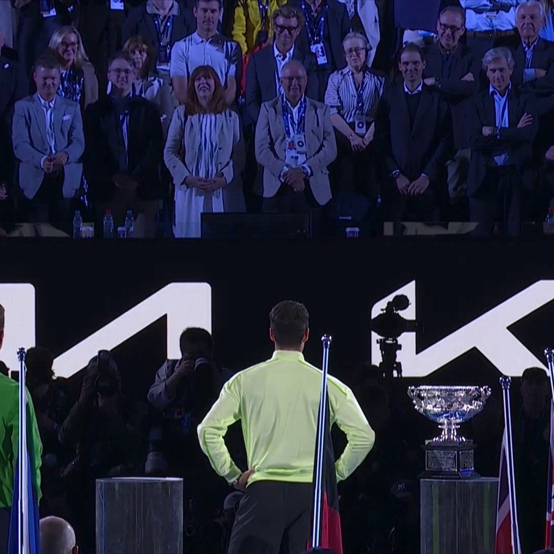 Carlos Alcaraz speaks on the privilege of having Rafael Nadal in the crowd as he won the Australian Open ❤️🏆