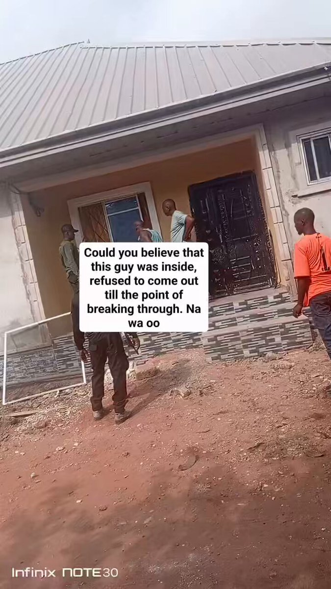 “This Man, Who Works As a Manager At a Fueling Station, Went On The Run After Squandering And Stealing Millions Of Naira From His Boss. He Was Eventually Caught At His House After The Police Received Information That He Was There. The Officers Had To Break In To Apprehend Him.” ~ Lady