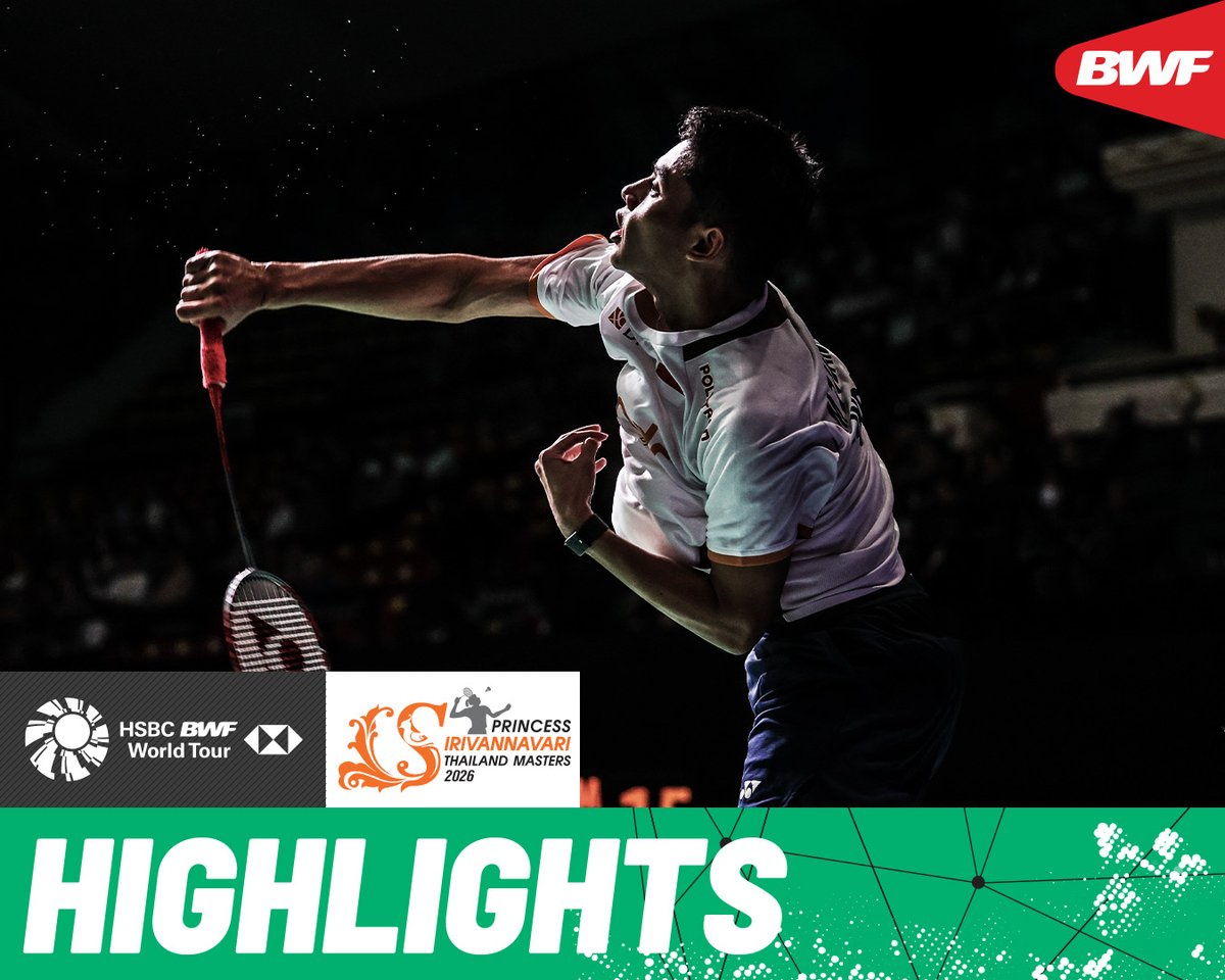 Panitchaphon Teeraratsakul 🇹🇭 and Moh. Zaki Ubaidillah 🇮🇩 leave nothing in reserve. #BWFWorldTour #ThailandMasters2026