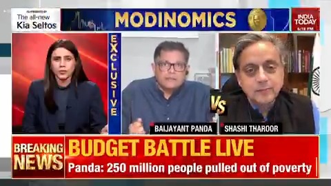 #EXCLUSIVE | "Very very major reforms are happening...I am proudest of one of the major reforms that has been implemented this time which is income tax reforms": BJP MP Baijayant Jay Panda Congress MP Shashi Tharoor says there's no point having grand budget announcements if they are not matched with reality on the ground. He highlights the gaps in actual implementation and announcements in the air. #BudgetOnIndiaToday #UnionBudget2026 #Budget2026 | Marya Shakil