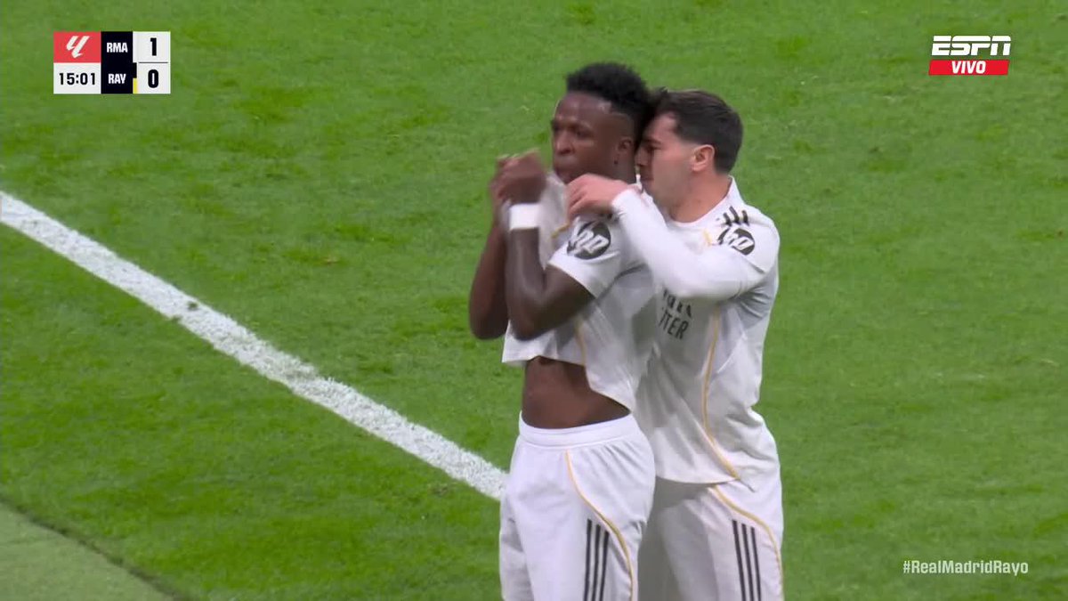 ¿Silbidos para Vinicius en el Bernabéu? Él responde con un golazo para Real Madrid.