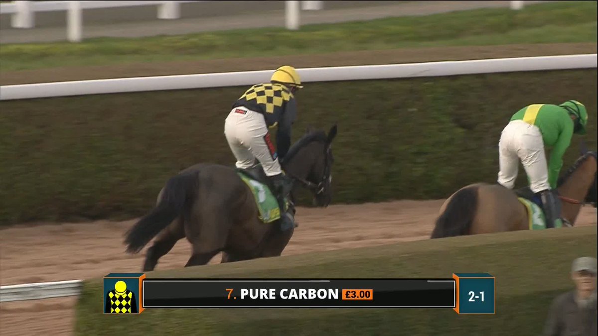 Some finish💨 Pure Carbon powers to the line, winning the bet365 Handicap Chase🏇 #ITVRacing | Harry Derham