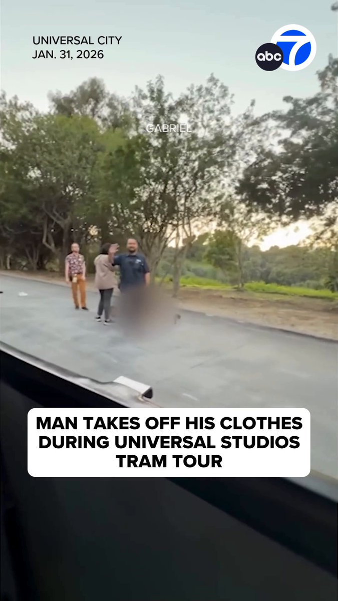 Passengers witnessed an unwanted exhibition while on the Studio Tour at Universal Studios Hollywood on Saturday. A man exited the vehicle and removed his clothes in front of more than 150 people, a passenger told Eyewitness News. Read more: