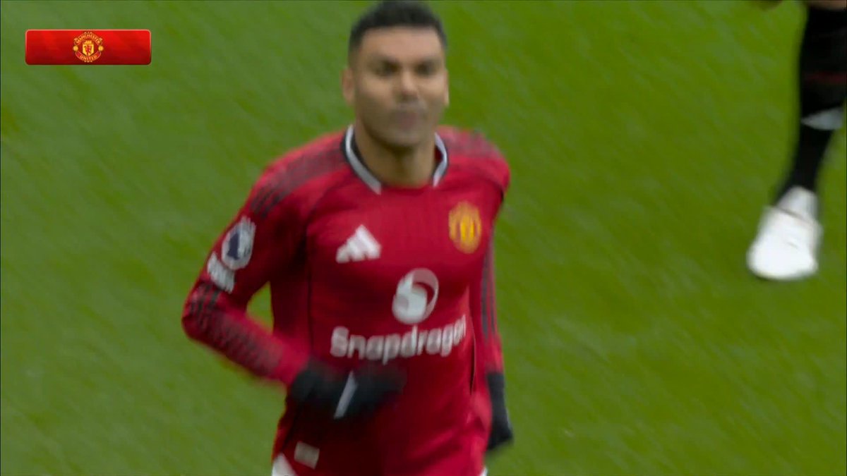 Casemiro leaps high and puts Manchester United ahead against Fulham! 🔴