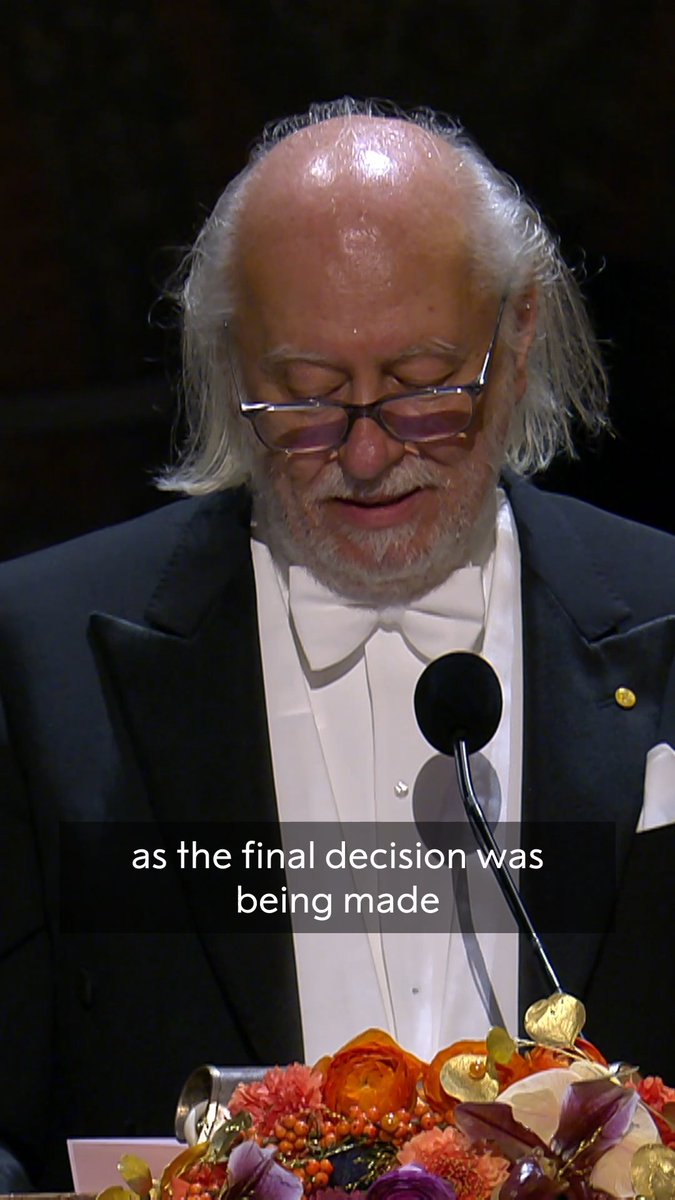 Throwback to 10 December when 2025 literature laureate László Krasznahorkai delivered his banquet speech. Krasznahorkai was awarded the 2025 Nobel Prize in Literature “for his compelling and visionary oeuvre that, in the midst of apocalyptic terror, reaffirms the power of art.” Krasznahorkai is a great epic writer in the Central European tradition that extends through Kafka to Thomas Bernhard, and is characterised by absurdism and grotesque excess.