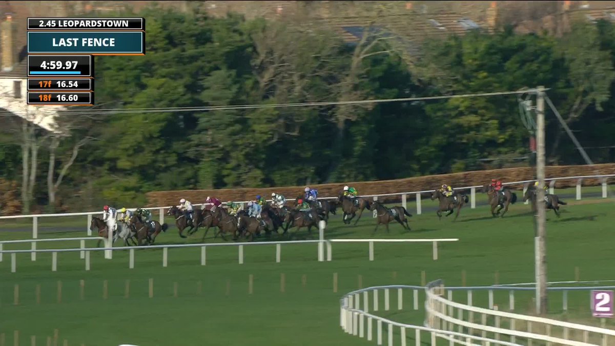 Backmeorsackme wins the O'Driscolls Irish Whiskey Leopardstown Handicap Chase 🏆 A Sean Bowen masterclass 💪🏇 #ITVRacing | sean_bowen