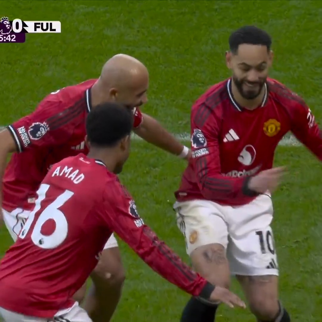 MATHEUS CUNHA SMASHES HOME FOR MAN UNITED'S SECOND. 😤