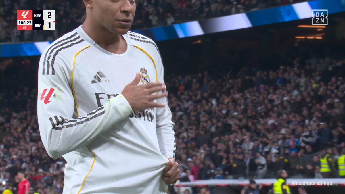 Kylian Mbappé es un seguro de vida 🚀 El gol de penalti del delantero francés para darle la victoria al Real Madrid #LALIGAenDAZN ⚽️