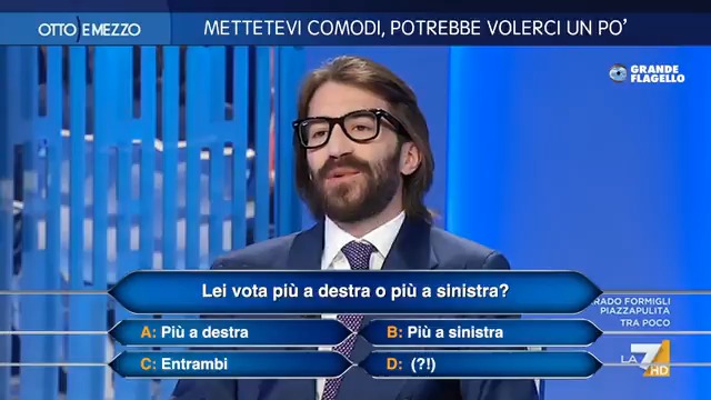 Leonardo M. Del Vecchio a #ottoemezzo, ma è un noto quiz televisivo 🎬