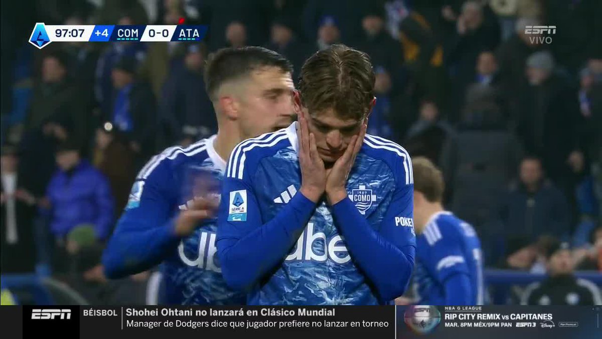 ⛔️🇦🇷 LE ATAJARON EL PENAL AGÓNICO A NICO PAZ VS ATALANTA. Es el ¡3ER PENAL CONSECUTIVO! que falla con la camiseta del Como. ⚠️